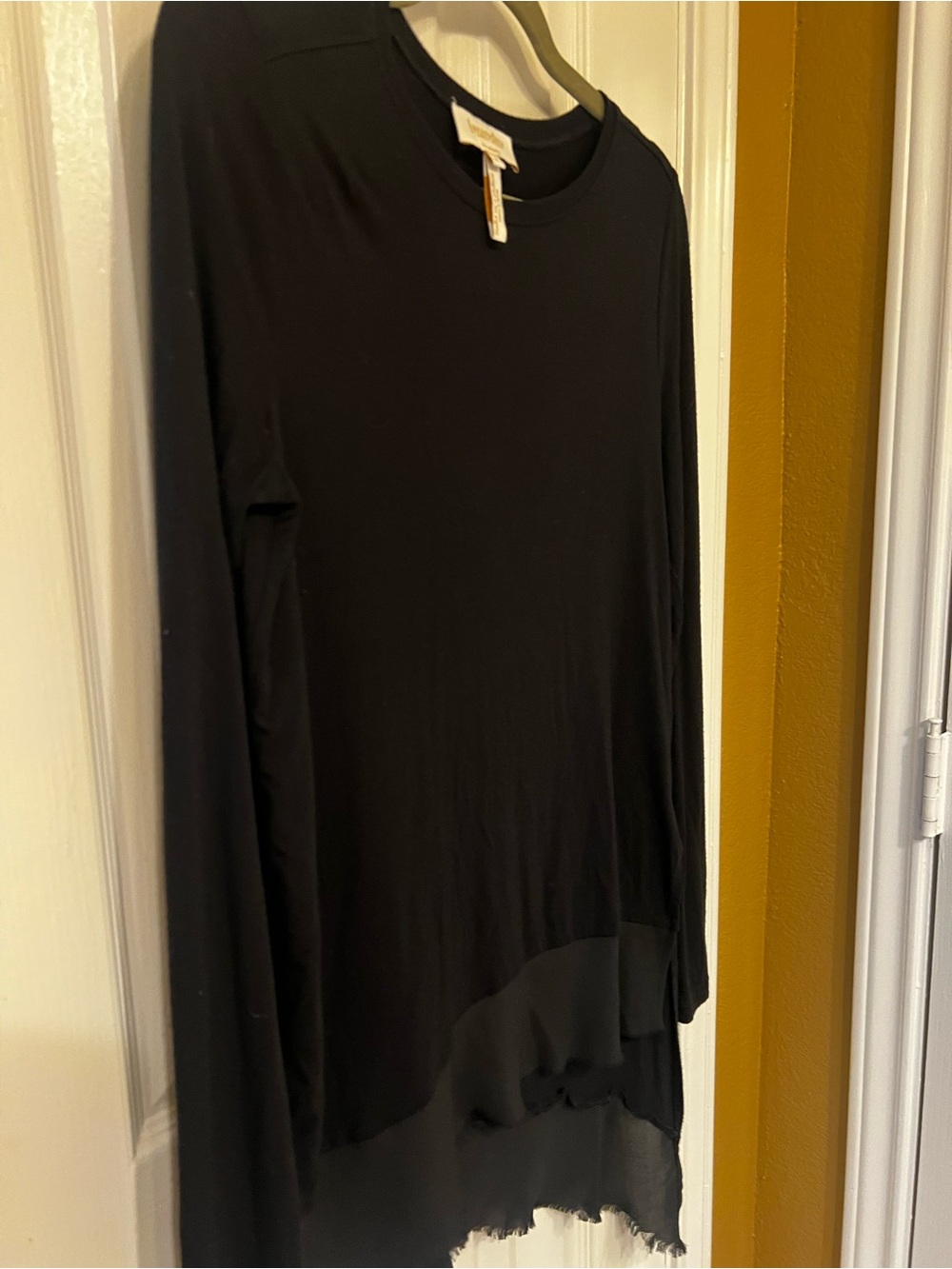 Laundry by Shelli Segal Layered Asymmetric Hem Knit Tunic, Size S